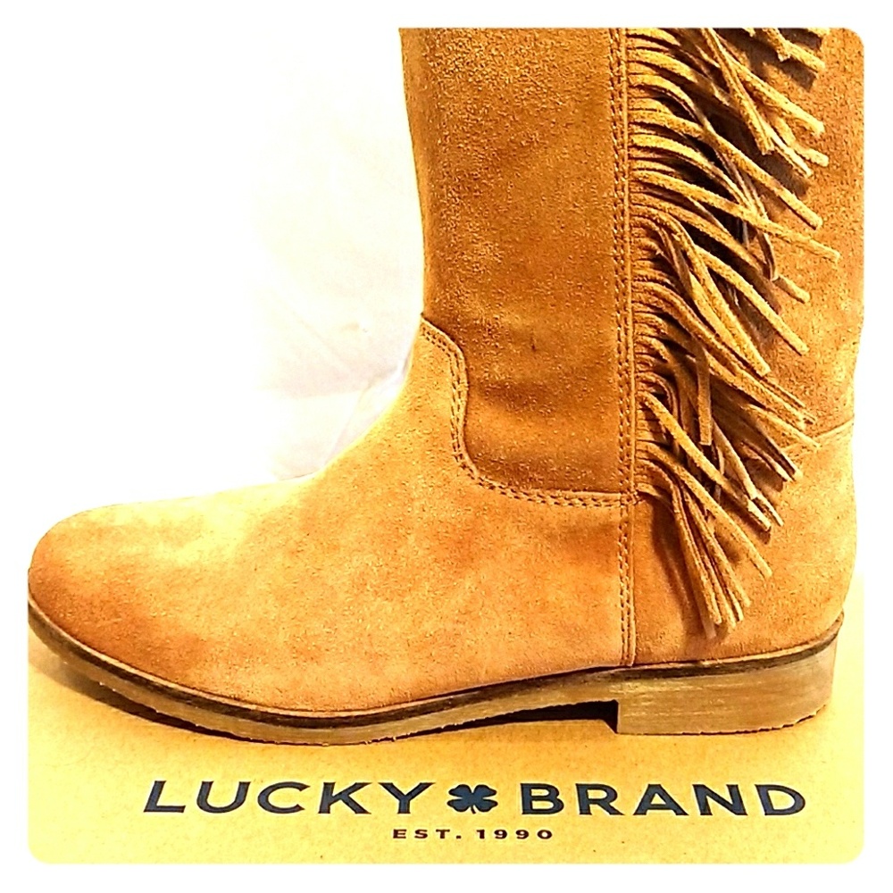 🌸SALE!!!!🌸💙Lucky Brand☘️ suede fringe boots